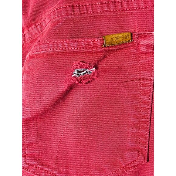 Joe's Jeans Maroon Denim Straight and Narrow Jeans 29 Waist Womens 8 - Picture 6 of 10